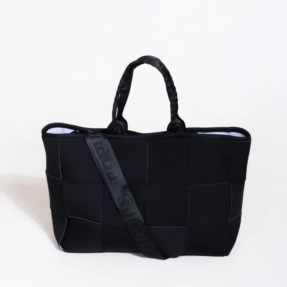 POPUPS ICON TOTE BLACK NEOPRENE PURSE